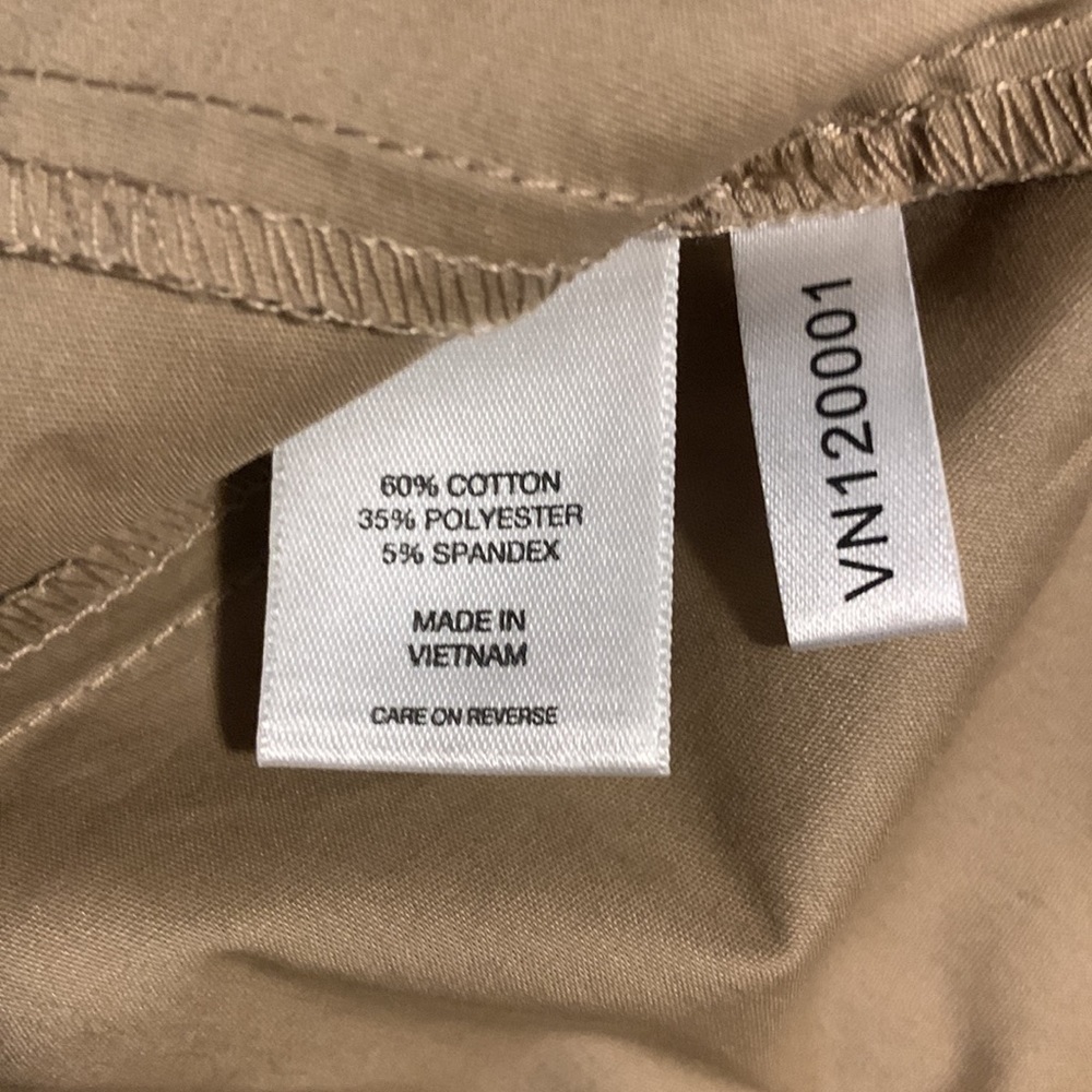 New York and Company tan long sleeve button down shirt - Picture 11 of 11